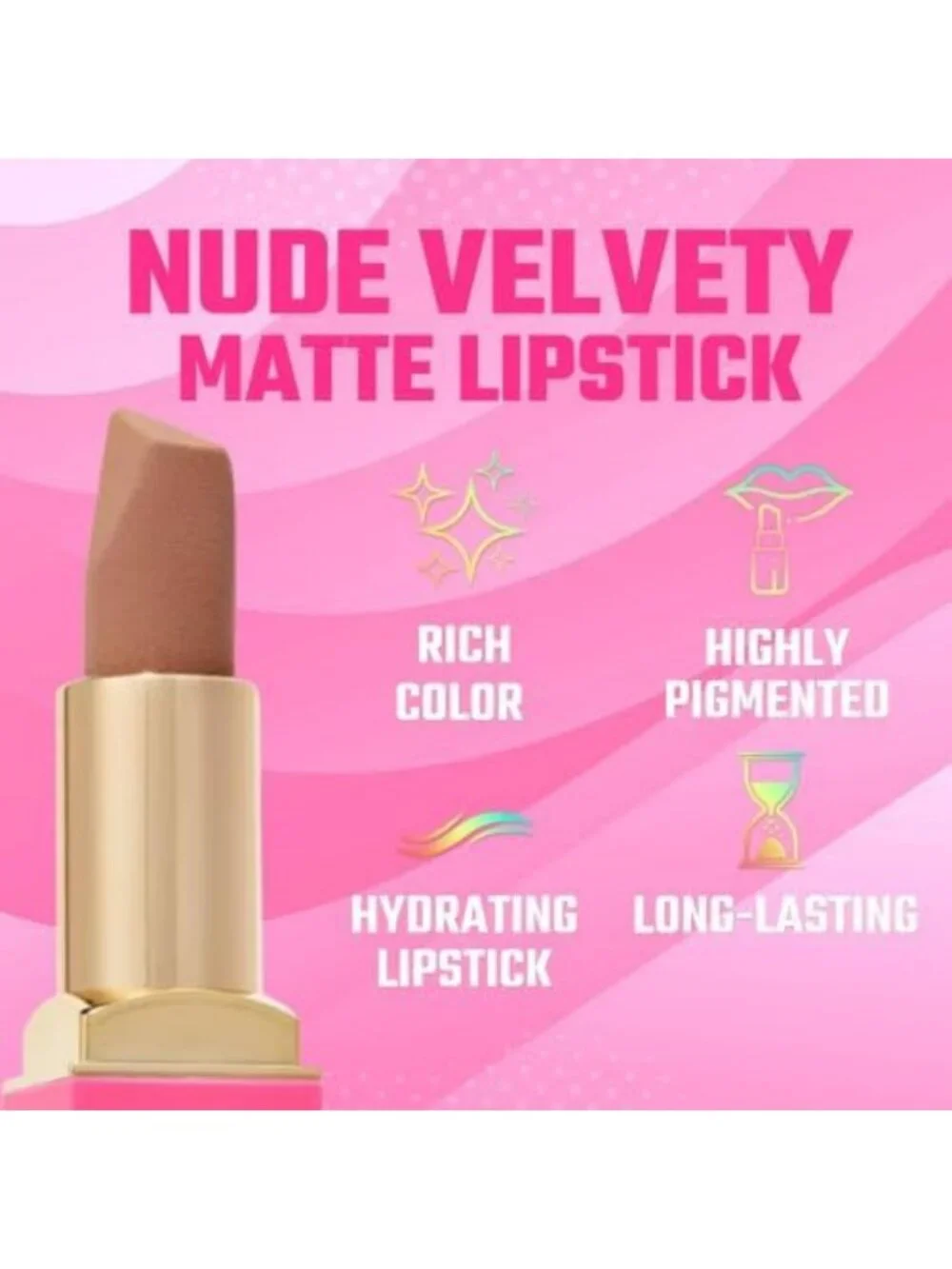Velvety Matte Lipsticks - Nude Shades for Beauty Lovers, Long-lasting Lip Makeup